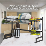 German Craft Black Stainless Steel Kitchen Drainage Rack